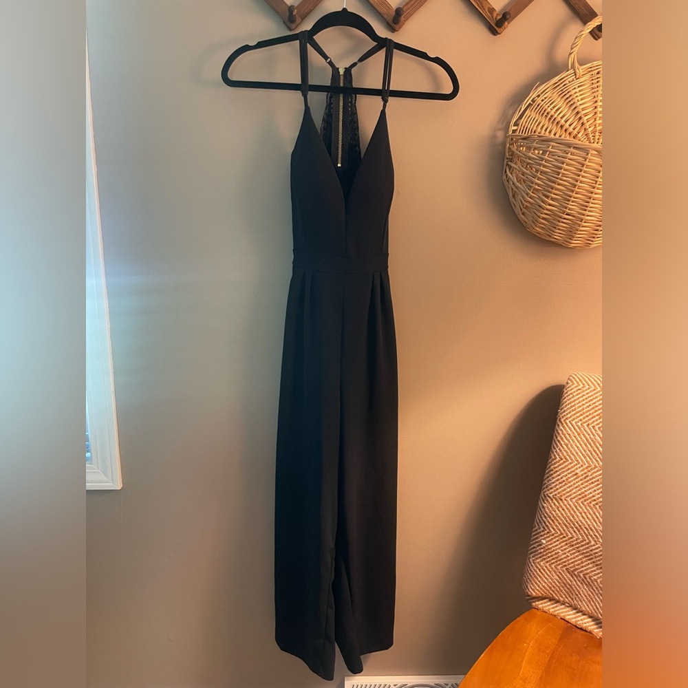Black Jumpsuit with Lace